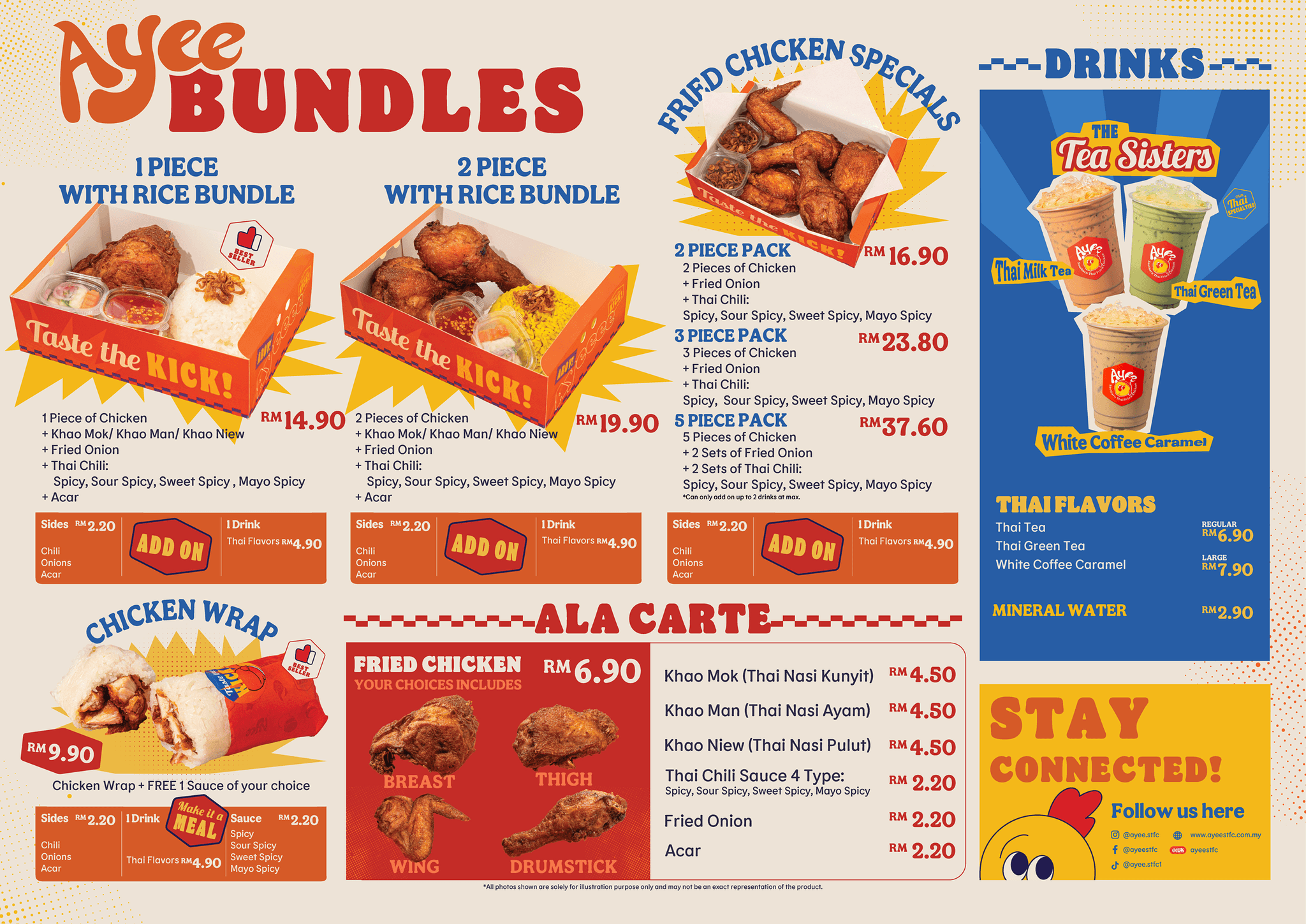 Ayee Southern Thai Fried Chicken Menu